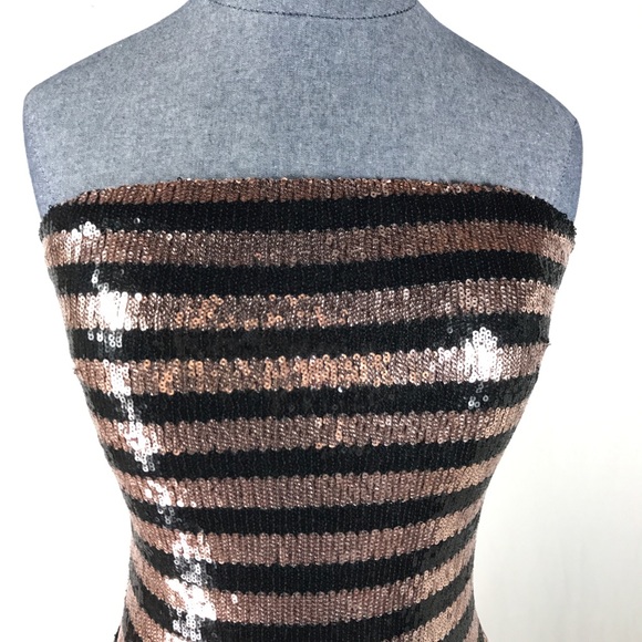 Forever 21 Women's Junior Size M Black & Pink Gold - Picture 4 of 8